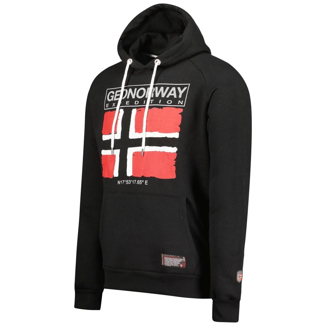 Geographical Norway Men's Hooded Sweat Jacket - Zip-Up Sweatshirt With Pockets - All Seasons