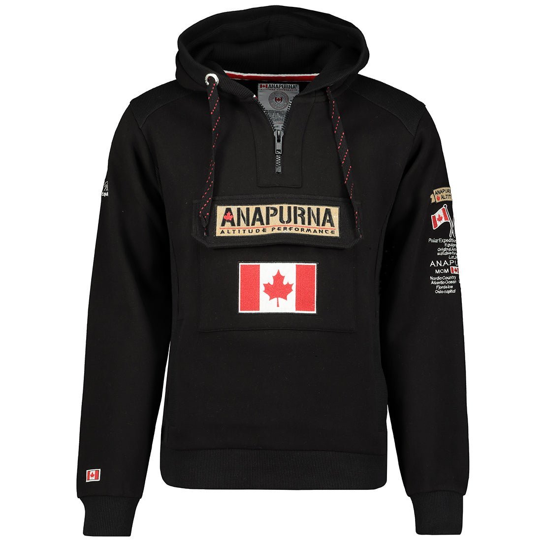 Gymana Anapurna Homme - Zip-up hoodie with embroidery and pockets - Geographical Norway GYMANA_MEN_GRIS_FONCE_S_AN_SDB-GYMANA_MEN_BLEU_ROYAL_M_AN_SDB-GYMANA_MEN_GRIS_CLAIR_M_AN_SDB-GYMANA_MEN_BLANC_L_AN_SDB-GYMANA_MEN_GRIS_FONCE_L_AN_SDB-GYMANA_MEN_BLANC_XL_AN_SDB-GYMANA_MEN_BLEU_ROYAL_XL_AN_SDB-GYMANA_MEN_GRIS_CLAIR_3XL_AN_SDB-GYMANA_MEN_BLANC_XXL_AN_SDB-GYMANA_MEN_BLEU_ROYAL_XXL_AN_SDB