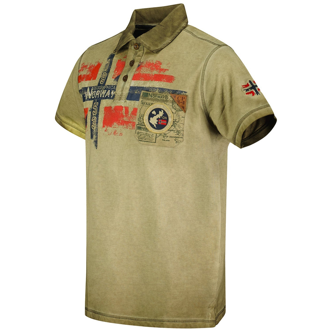 Geographical Norway Kamo Homme - Faded effect short sleeve polo shirt - Geographical Norway KAMO_MEN_CORAIL_M_SDB-KAMO_MEN_CORAIL_L_SDB-KAMO_MEN_CORAIL_XL_SDB-KAMO_MEN_BLEU_M_SDB-KAMO_MEN_BLEU_L_SDB-KAMO_MEN_BLEU_XL_SDB-KAMO_MEN_BLEU_XXL_SDB-KAMO_MEN_GRIS_CLAIR_S_SDB-KAMO_MEN_GRIS_CLAIR_M_SDB-KAMO_MEN_GRIS_CLAIR_L_SDB