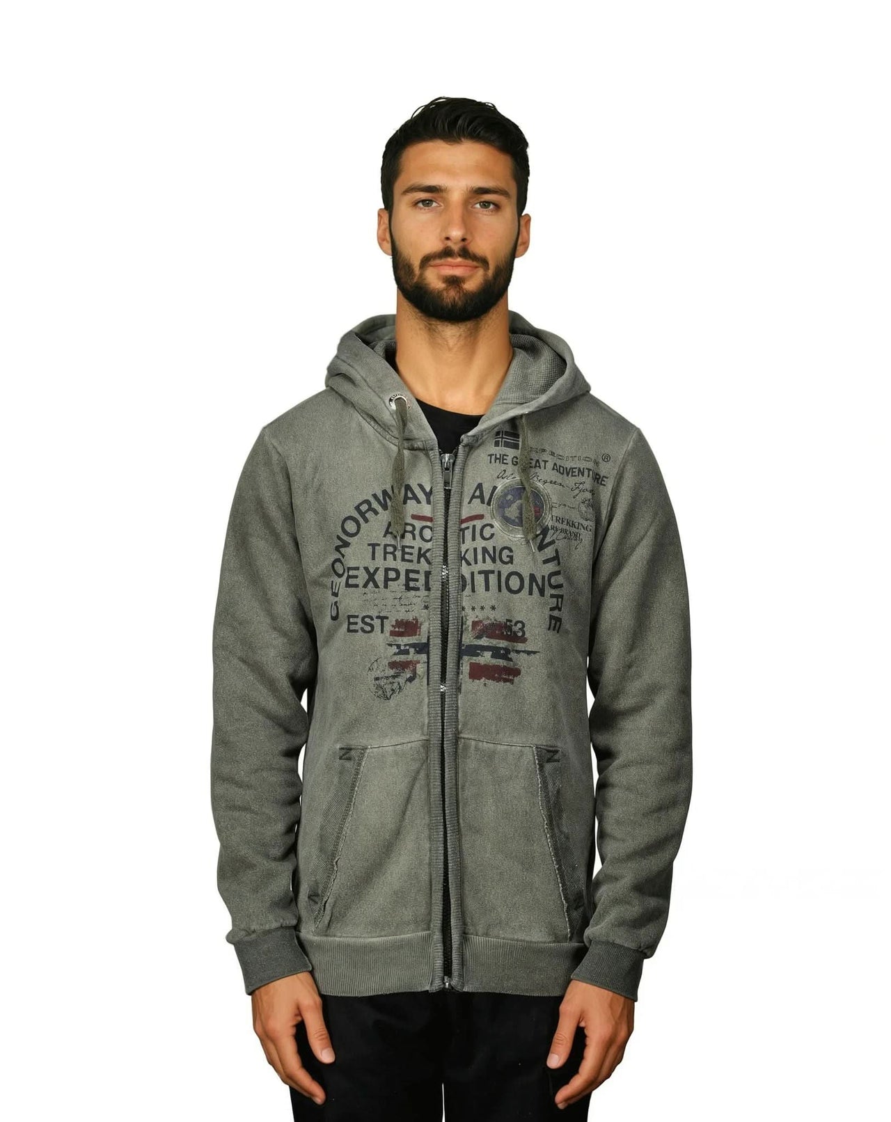 Geographical Norway Gergen Man - Zip sweatshirt - Geographical Norway GERGEN_MEN_BLEU_M_EO_SDB-GERGEN_MEN_BLEU_L_EO_SDB-GERGEN_MEN_BLEU_XL_EO_SDB-GERGEN_MEN_BLEU_XXL_EO_SDB-GERGEN_MEN_BLEU_3XL_EO_SDB-GERGEN_MEN_GRIS_CLAIR_M_EO_SDB-GERGEN_MEN_GRIS_CLAIR_L_EO_SDB-GERGEN_MEN_GRIS_CLAIR_XL_EO_SDB-GERGEN_MEN_GRIS_CLAIR_XXL_EO_SDB-GERGEN_MEN_GRIS_CLAIR_3XL_EO_SDB