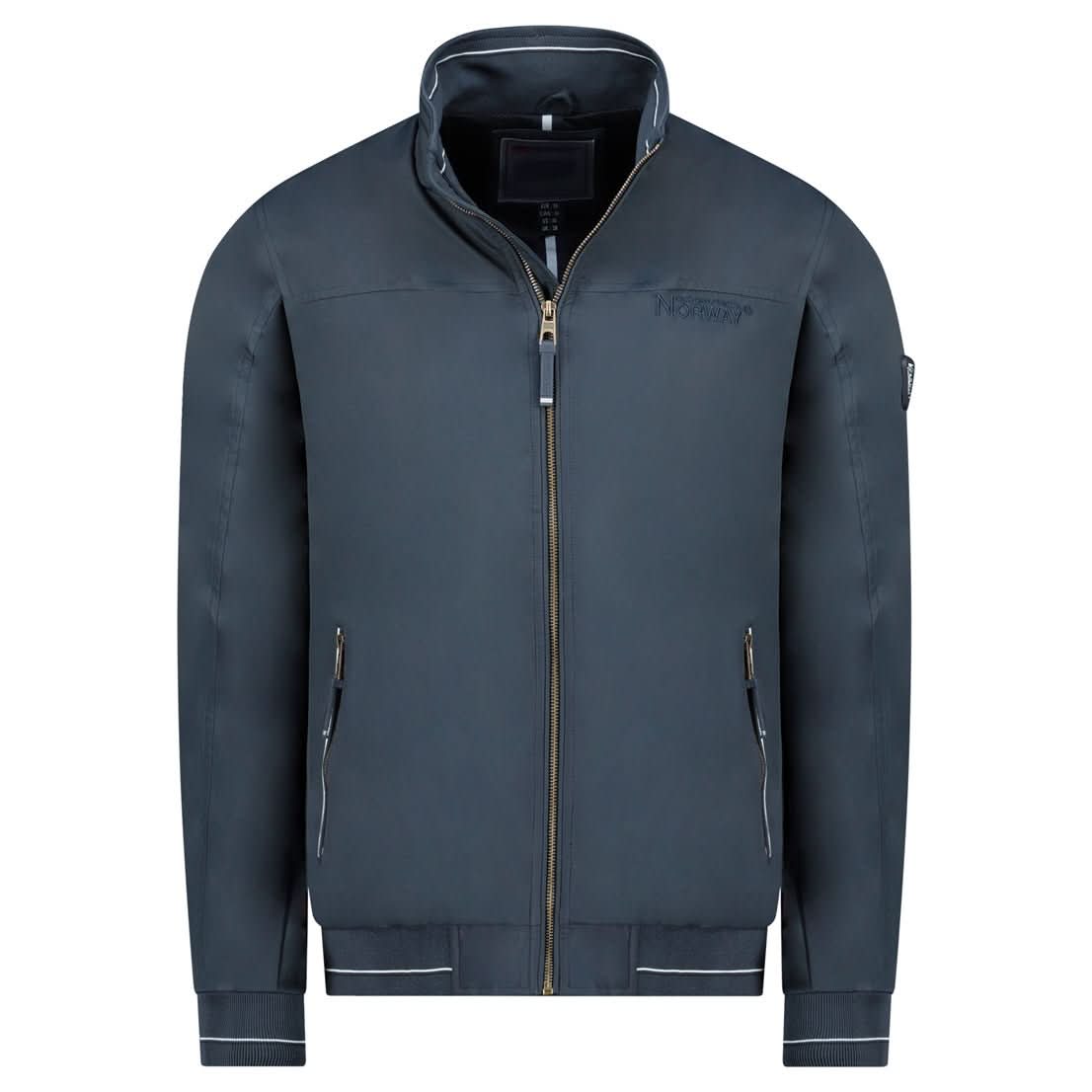 Geographical Norway DALEX Homme - Spring Jacket Zip with Pockets and Badge Sleeve - Geographical Norway DALEX_MEN_BEIGE_S_SDB-DALEX_MEN_BEIGE_M_SDB-DALEX_MEN_BEIGE_L_SDB-DALEX_MEN_BEIGE_XL_SDB-DALEX_MEN_BEIGE_XXL_SDB-DALEX_MEN_BEIGE_3XL_SDB-DALEX_MEN_MARINE_S_SDB-DALEX_MEN_MARINE_M_SDB-DALEX_MEN_MARINE_L_SDB-DALEX_MEN_MARINE_XL_SDB