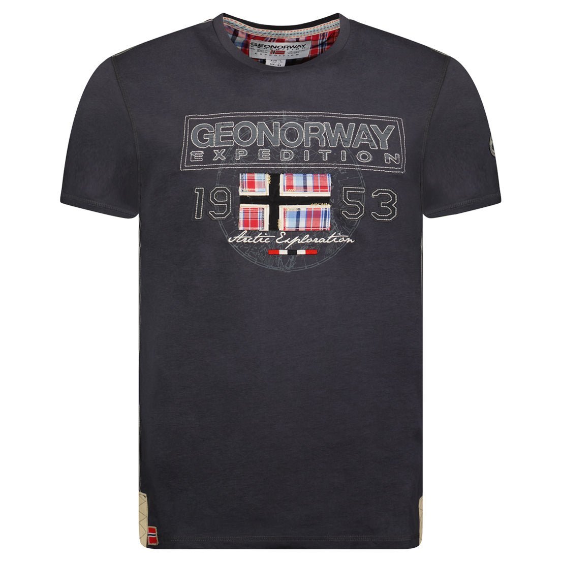 Geographical Norway Jolympia Homme - Short-sleeved t-shirt - Geographical Norway JOLYMPIA_MEN_GRIS_FONCE_M_SDB-JOLYMPIA_MEN_BLANC_M_SDB-JOLYMPIA_MEN_GRIS_FONCE_L_SDB-JOLYMPIA_MEN_BLANC_L_SDB-JOLYMPIA_MEN_GRIS_FONCE_XL_SDB-JOLYMPIA_MEN_BLANC_XL_SDB-JOLYMPIA_MEN_BLANC_XXL_SDB-JOLYMPIA_MEN_GRIS_FONCE_XXL_SDB-JOLYMPIA_MEN_GRIS_FONCE_3XL_SDB-JOLYMPIA_MEN_MARINE_M_SDB