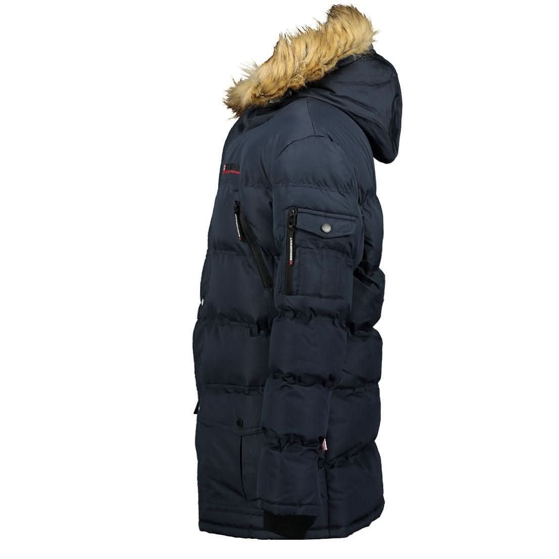 Geographical Norway Bravici Homme - Detachable Hood Parka with Synthetic Fur - Geographical Norway BRAVICI_MEN_NOIR_SDB-BRAVICI_MEN_NOIR_M_SDB-BRAVICI_MEN_NOIR_L_SDB-BRAVICI_MEN_NOIR_XL_SDB-BRAVICI_MEN_NOIR_XXL_SDB-BRAVICI_MEN_NOIR_3XL_SDB-BRAVICI_MEN_MARINE_S_SDB-BRAVICI_MEN_MARINE_M_SDB-BRAVICI_MEN_MARINE_L_SDB-BRAVICI_MEN_MARINE_XL_SDB