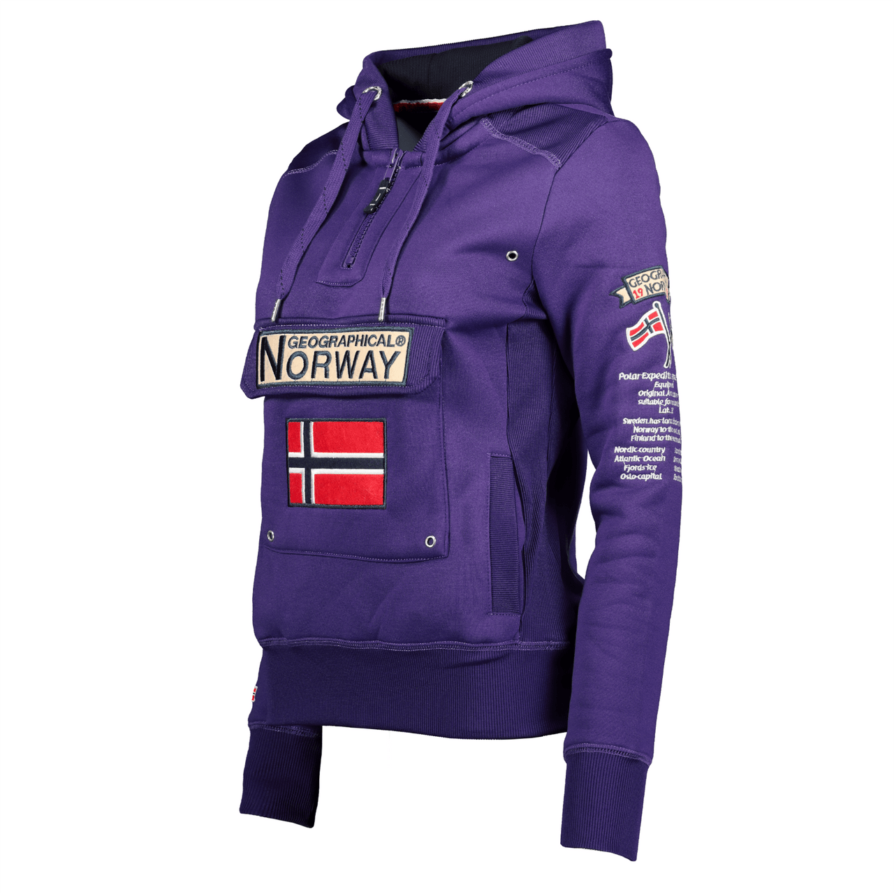 Geographical Norway Gymclass Woman - Hooded sweatshirt - Geographical Norway - S Violet
