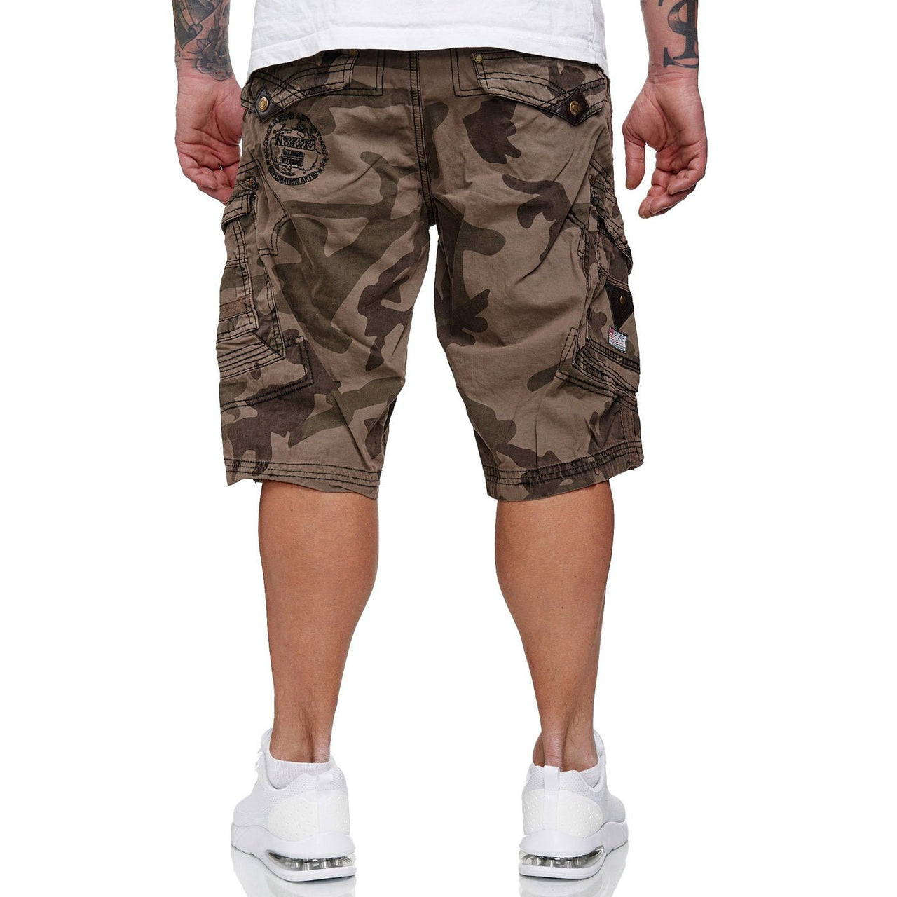 Geographical Norway Peanut Homme - Bermuda shorts - Geographical Norway - S Camo Black