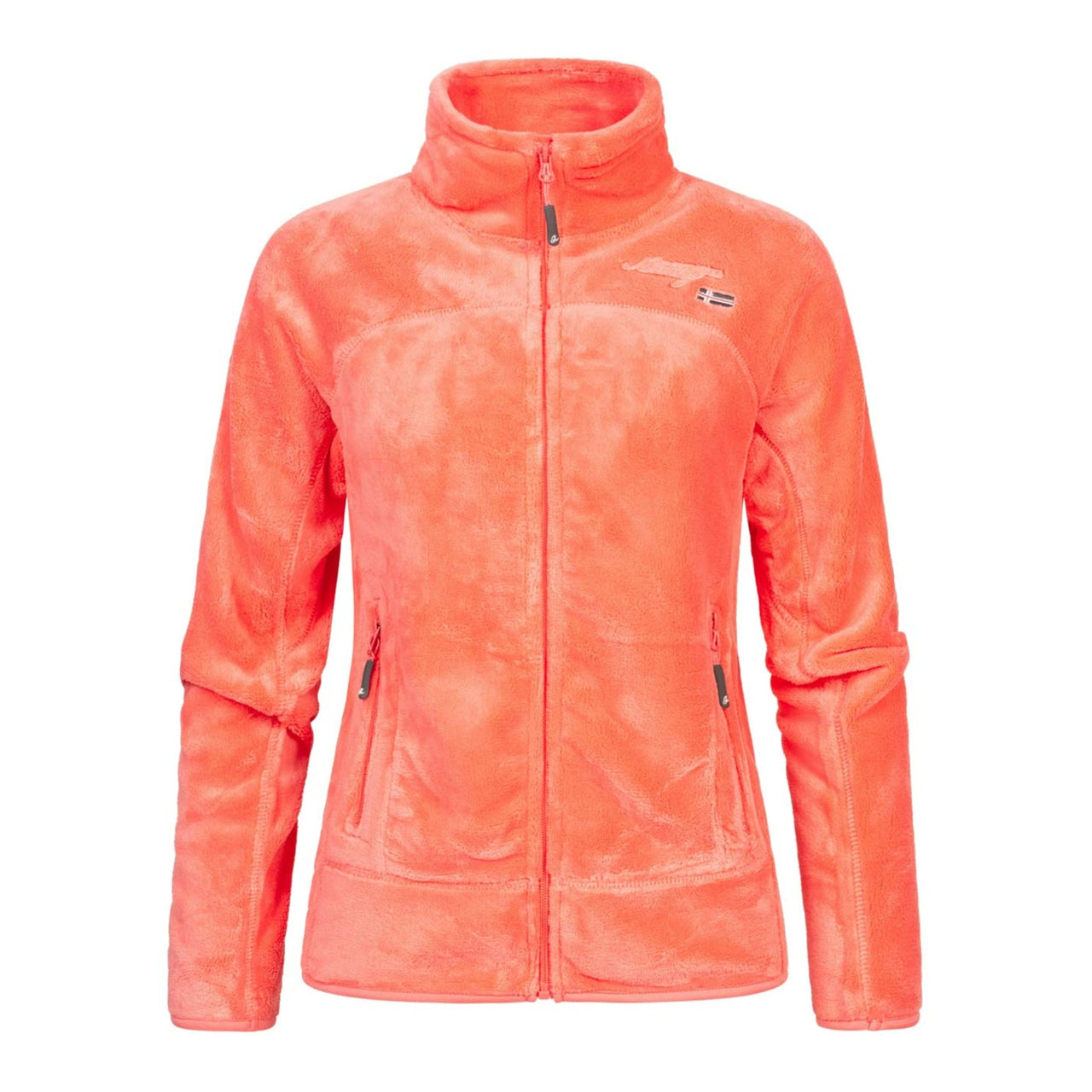 Geographical Norway Upaline Women - Soft zipped fleece - Geographical Norway - S Salmon