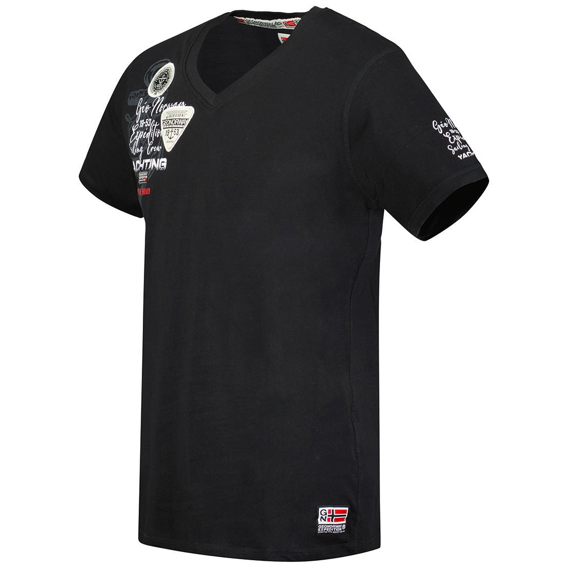 Geographical Norway Jademora Hombre - Camiseta cuello pico, manga corta - Geographical Norway JADEMORA_MEN_MARINE_M_SDB-JADEMORA_MEN_BLANC_M_SDB-JADEMORA_MEN_MARINE_L_SDB-JADEMORA_MEN_WHITE_L_SDB-JADEMORA_MEN_MARINE_XL_SDB-JADEMORA_MEN_WHITE_XL_SDB-JADEMORA_MEN_MARINE_XXL_SDB-JADEMORA_MEN_WHITE_XXL_SDB-JADEMORA_MEN_WHITE_3XL_SDB-JADEMORA_MEN_LIGHT_GREY_M_SDB