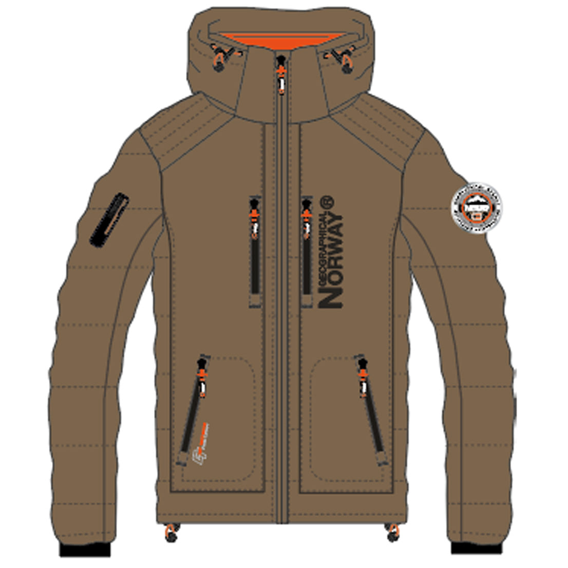 Geographical Norway BEACHWOOD Femme Doudoune - Main Image