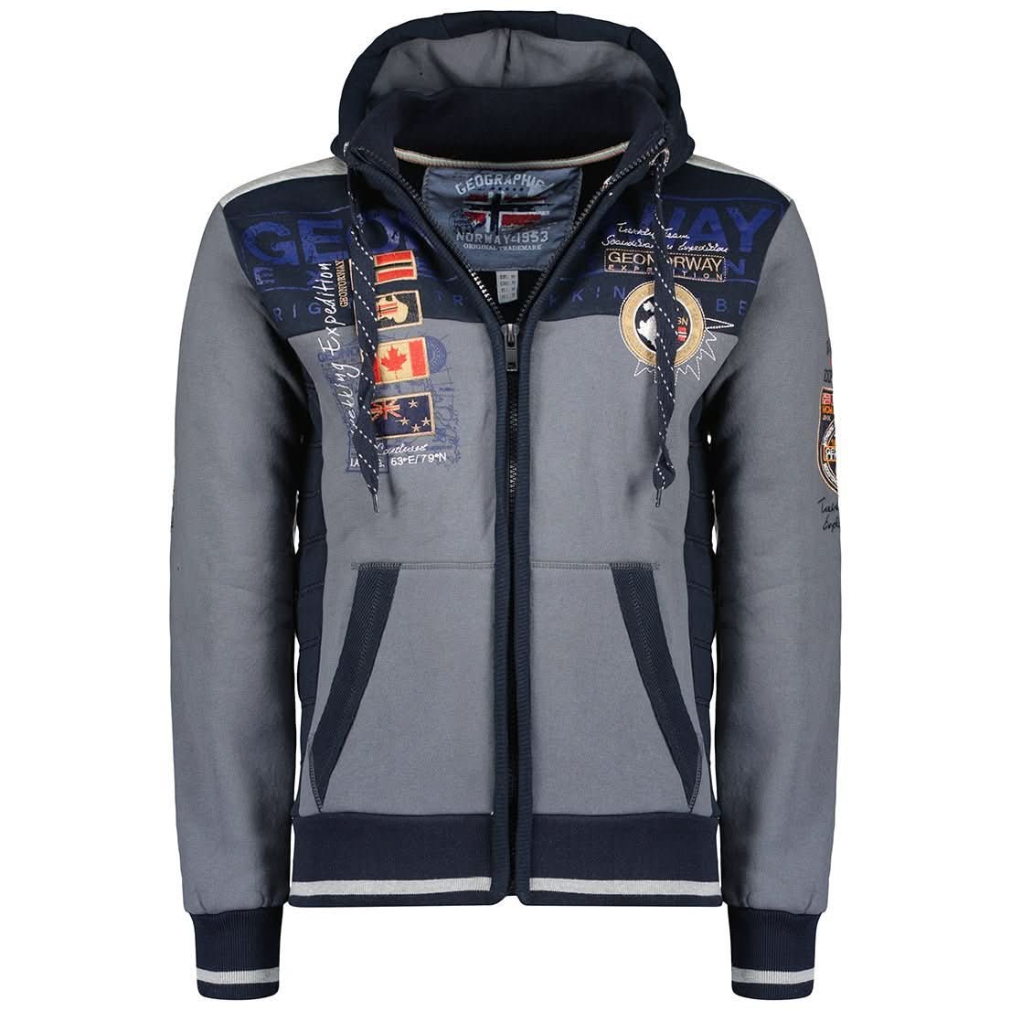 Geographical Norway Geographical Norway Geday Hombre - Sudadera con cremallera - Geographical Norway GEDAY_MEN_MARINE_S_EO_SDB-GEDAY_MEN_GRIS_FONCE_S_EO_SDB-GEDAY_MEN_GRIS_CLAIR_S_EO_SDB-GEDAY_MEN_NOIR_S_EODB-GEDAY_MEN_MARINE_M_EO_SDB-GEDAY_MEN_GRIS_CLAIR_M_EO_SDB-GEDAY_MEN_NOIR_M_EO_SDB-GEDAY_MEN_GRIS_FONCE_M_EO_SDB-GEDAY_MEN_MARINE_L_EO_SDB-GEDAY_MEN_NOIR_L_EO_SDB