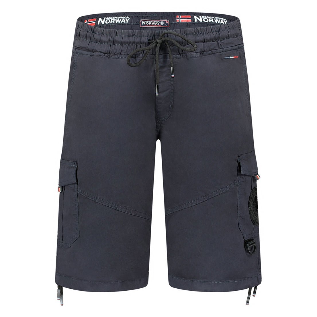 Geographical Geographical Norway Pacaro Hombre - Bermudas cargo con bolsillos, insignias y cordón - Geographical Norway PACARO_MEN_BLEU_S_SDB-PACARO_MEN_BLEU_M_SDB-PACARO_MEN_BLEU_L_SDB-PACARO_MEN_BLEU_XL_SDB-PACARO_MEN_BLEU_XXL_SDB-PACARO_MEN_BLEU_3XL_SDB-PACARO_MEN_MARINE_S_S_SDB-PACARO_MEN_MARINE_M_SDB-PACARO_MEN_MARINE_L_SDB-PACARO_MEN_MARINE_XL_SDB