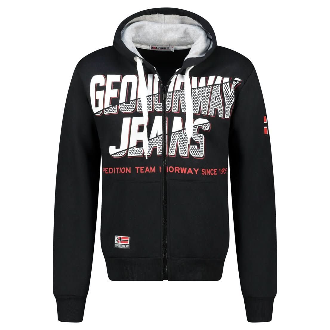 Geographical Geographical Norway GASPER Sudadera con capucha y cremallera, estampado y bandera, hombre - Geographical Norway GASPER_MEN_ROUGE_S_SDB-GASPER_MEN_NOIR_S_SDB-GASPER_MEN_BLANC_S_SDB-GASPER_MEN_MARINE_S_SDB-GASPER_MEN_GRIS_LIGHT_S_SDB-GASPER_MEN_WHITE_M_SDB-GASPER_MEN_MARINE_M_SDB-GASPER_MEN_GRIS_LIGHT_M_SDB-GASPER_MEN_BLACK_M_SDB-GASPER_MEN_RED_M_SDB