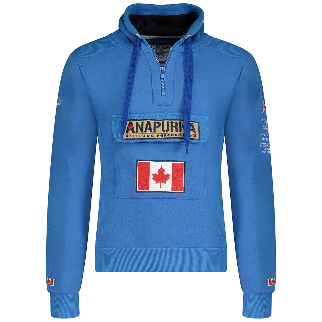 Gymana Anapurna Hombre - Sudadera con capucha y cremallera con bordado y bolsillos - Geographical Norway GYMANA_MEN_GRIS_FONCE_S_AN_SDB-GYMANA_MEN_BlUE_ROYAL_M_AN_SDB-GYMANA_MEN_GRIS_CLAIR_M_AN_SDB-GYMANA_MEN_WHITE_AN_SDB-GYMANA_MEN_GREY_FONCE_AN_SDB-GYMANA_MEN_WHITE_XL_AN_SDB-GYMANA_MEN_BLUE_ROYAL_XL_AN_SDB-GYMANA_MEN_GREY_LIGHT_3XL_AN_SDB-GYMANA_MEN_WHITE_XXL_AN_SDB-GYMANA_MEN_BLUE_ROYAL_XXL_AN_SDB