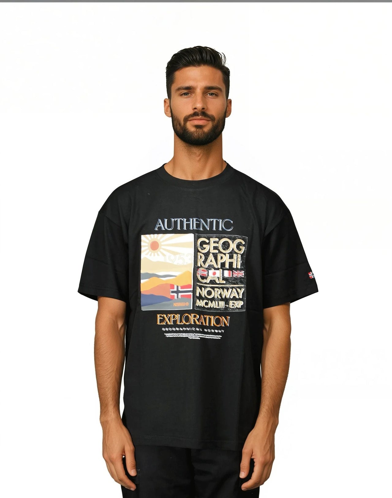 Geographical Geographical Norway Hombres Jauthentic - Camiseta oversize con bolsillo y estampados - Geographical Norway JAUTHENTIC_MEN_NOIR_S_SDB-JAUTHENTIC_MEN_BLANC_CASSE_S_SDB-JAUTHENTIC_MEN_NOIR_MDB-JAUTHENTIC_MEN_BLANC_CASSE_M_SDB-JAUTHENTIC_MEN_NOIR_L_SDB-JAUTHENTIC_MEN_BLANC_CASSE_L_SDB-JAUTHENTIC_MEN_NOIR_XL_SDB-JAUTHENTIC_MEN_BLANC_CASSE_XL_SDB-JAUTHENTIC_MEN_NOIR_XXL_SDB-JAUTHENTIC_MEN_BLANC_CASSE_XXL_SDB