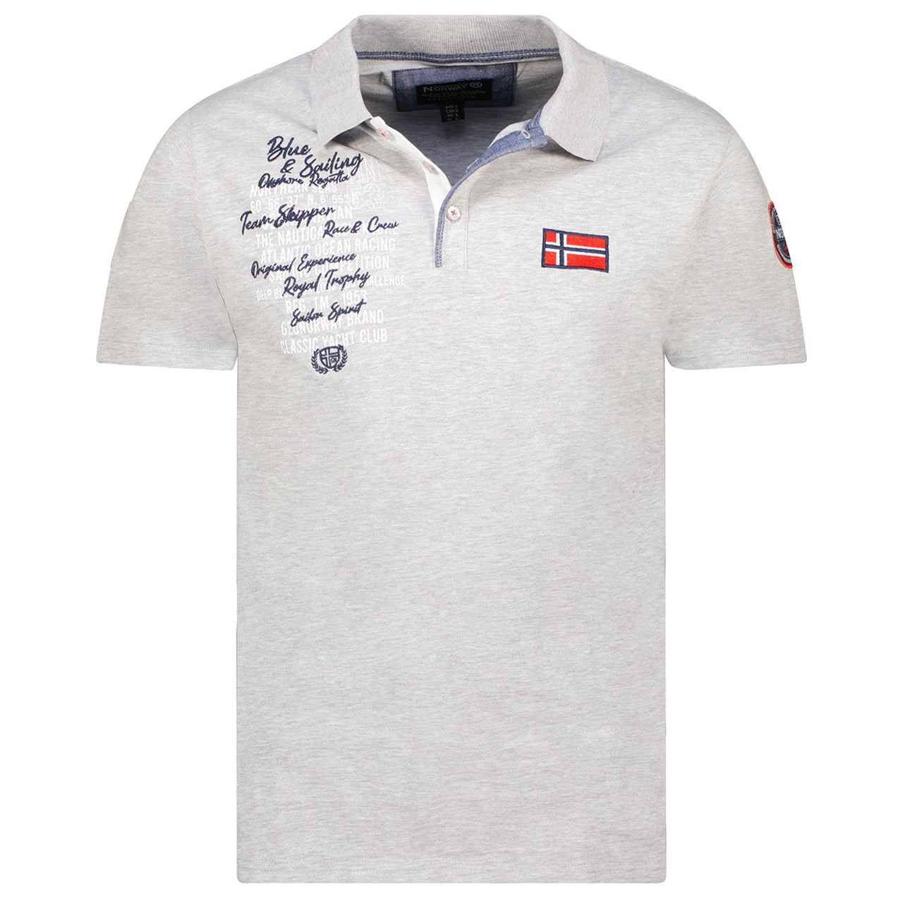 Geographical Geographical Norway KANCRE Men - Polo de manga corta, Bandera y escudo - Geographical Norway KANCRE_MEN_GRIS_CLAIR_S_SDB-KANCRE_MEN_GRIS_CLAIR_M_SDB-KANCRE_MEN_GRIS_CLAIR_L_SDB-KANCRE_MEN_GRIS_CLAIR_XL_SDB-KANCRE_MEN_GRIS_CLAIR_XXL_SDB-KANCRE_MEN_MARINE_M_SDB-KANCRE_MEN_MARINE_L_SDB-KANCRE_MEN_MARINE_XL_SDB-KANCRE_MEN_MARINE_XXL_SDB-KANCRE_MEN_MARINE_3XL_SDB