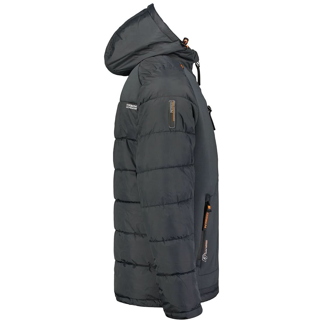 Geographical Norway Geographical Norway Beachwood Homme - Chaqueta acolchada bimatière contrastée et matelassée Gris Foncé Orange - Geographical Norway - S Gris Foncé Orange