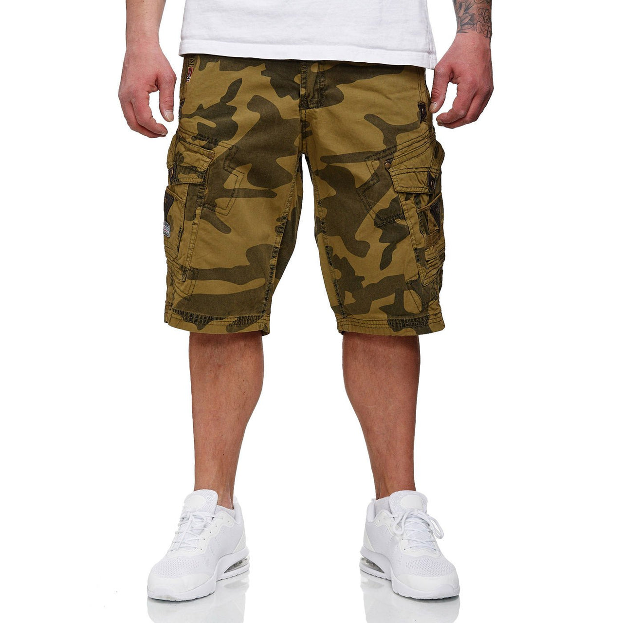 Geographical Geographical Norway Peanut Men - Bermudas - Geographical Norway - S Camo Mastic