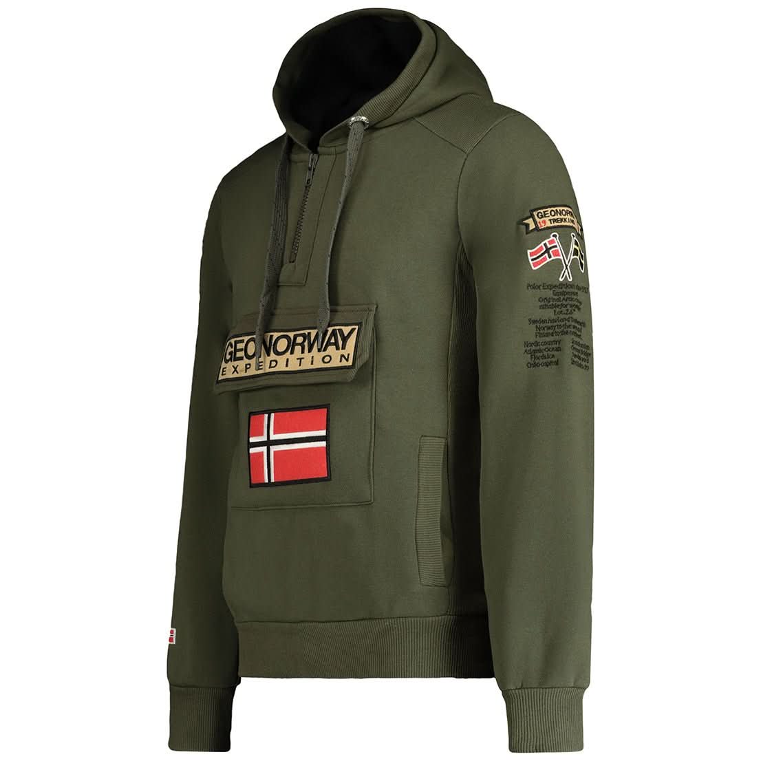 Gymclass Geo Norway Uomo - Felpa con cappuccio - Geographical Norway GYMCLASS_MEN_ROUGE_S_EO_SDB-GYMCLASS_MEN_NOIR_S_EO_SDB-GYMCLASS_MEN_MARINE_S_EO_SDB-GYMCLASS_MEN_GRIS_FONCE_M_EO_SDB-GYMCLASS_MEN_KAKI_L_EO_SDB