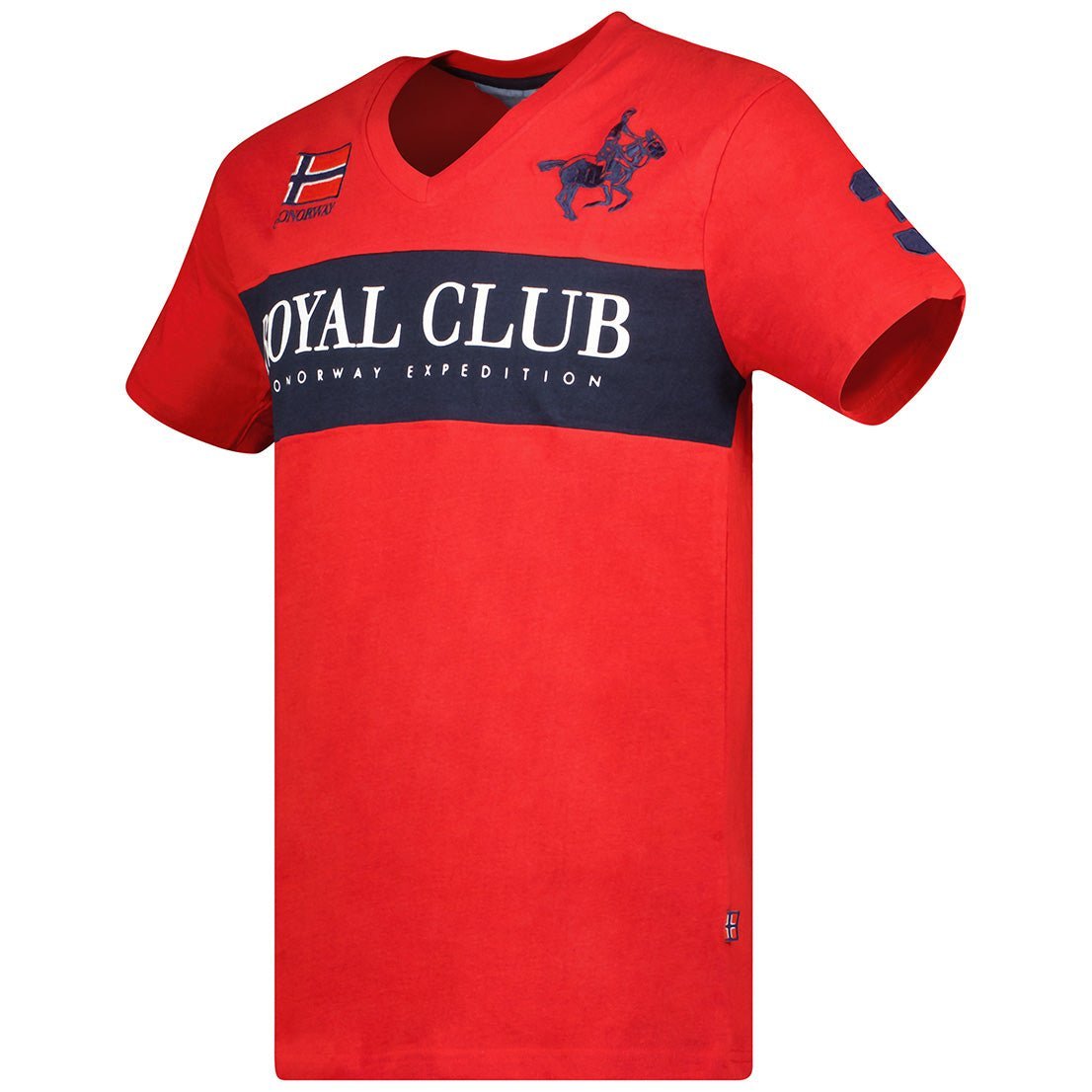 Geographical Norway Jahorse Uomo - T-shirt con scollo a V, maniche corte - Geographical Norway JAHORSE_MEN_MARINE_S_SDB-JAHORSE_MEN_BLANC_S_SDB-JAHORSE_MEN_NOIR_SDB-JAHORSE_MEN_MARINE_M_SDB-JAHORSE_MEN_WHITE_M_SDB-JAHORSE_MEN_BLACK_M_SDB-JAHORSE_MEN_MARINE_L_SDB-JAHORSE_MEN_WHITE_L_SDB-JAHORSE_MEN_BLACK_L_SDB-JAHORSE_MEN_WHITE_XL_SDB