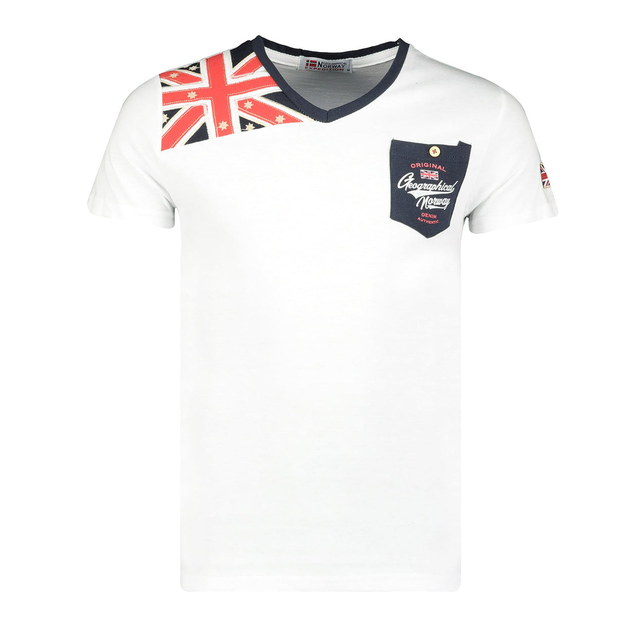 Geographical Norway Jengland Uomo - Maglietta con scollo a V - Geographical Norway JENGLAND_MEN_NOIR_MDB-JENGLAND_MEN_BLANC_M_SDB-JENGLAND_MEN_MARINE_M_SDB-JENGLAND_MEN_ROUGE_M_SDB-JENGLAND_MEN_BLACK_L_SDB-JENGLAND_MEN_WHITE_L_SDB-JENGLAND_MEN_MARINE_L_SDB-JENGLAND_MEN_RED_L_SDB-JENGLAND_MEN_WHITE_XL_SDB-JENGLAND_MEN_RED_XL_SDB