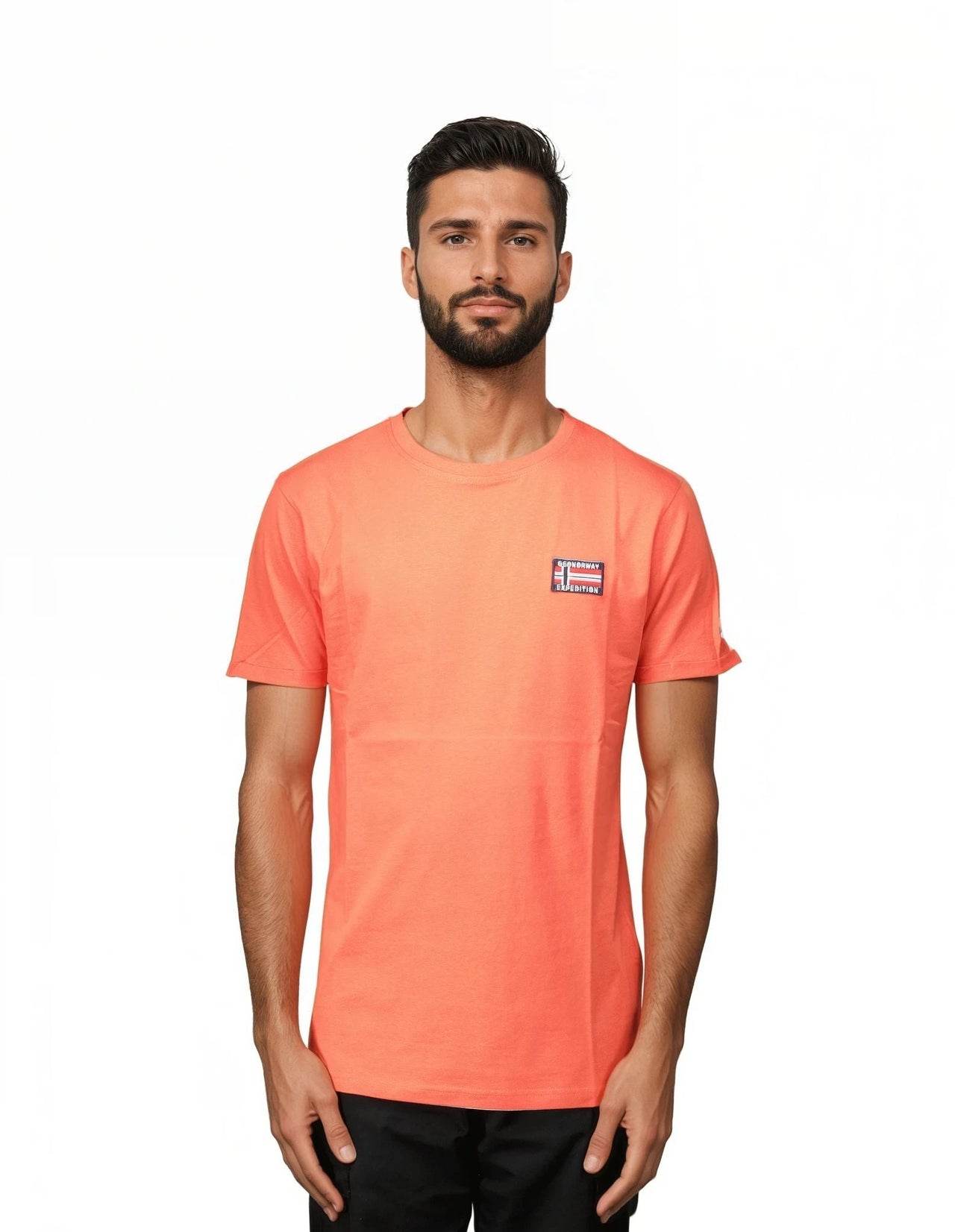 Geographical Norway Jaltimore - Maglietta uomo manica corta con bandiera - Geographical Norway JALTIMORE_MEN_BLANC_S_SDB-JALTIMORE_MEN_JAUNE_SDB-JALTIMORE_MEN_BLEU_SDB-JALTIMORE_MEN_WHITE_M_SDB-JALTIMORE_MEN_YELLOW_M_SDB-JALTIMORE_MEN_BLUE_M_SDB-JALTIMORE_MEN_WHITE_L_SDB-JALTIMORE_MEN_YELLOW_L_SDB-JALTIMORE_MEN_BLUE_L_SDB-JALTIMORE_MEN_WHITE_XL_SDB