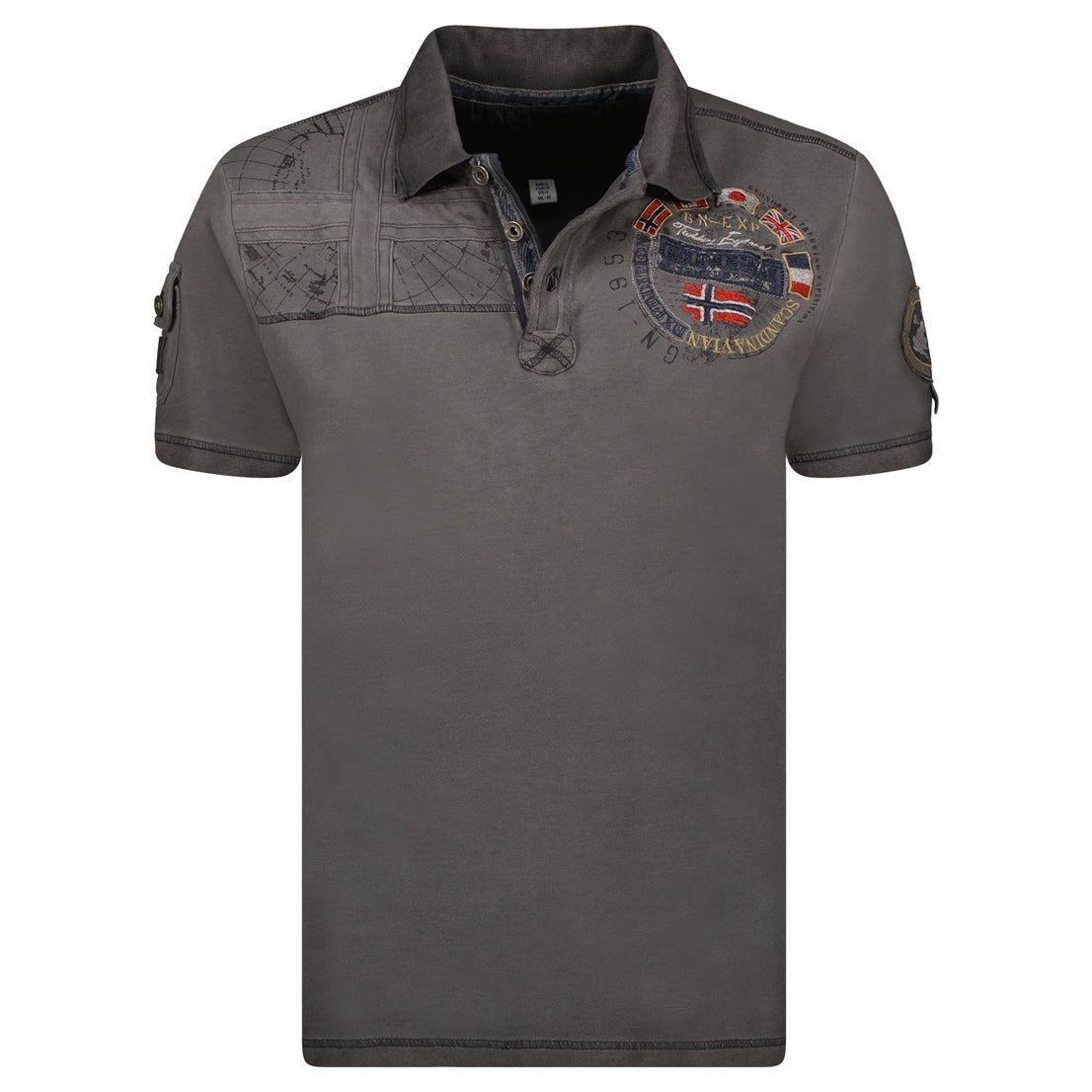 Geographical Norway KINFLAT Uomo - Polo manica corta 100% cotone - Geographical Norway KINFLAT_MEN_GRIS_CLAIR_SDB-KINFLAT_MEN_GRIS_CLAIR_M_SDB-KINFLAT_MEN_GRIS_CLAIR_L_SDB- UomoKINFLAT_MEN_GREY_LIGHT_XL_SDB-KINFLAT_MEN_GREY_LIGHT_XXL_SDB-KINFLAT_MEN_GREY_LIGHT_3XL_SDB-KINFLAT_MEN_MARINE_SDB-KINFLAT_MEN_MARINE_M_SDB-KINFLAT_MEN_MARINE_L_SDB-KINFLAT_MEN_MARINE_XL_SDB