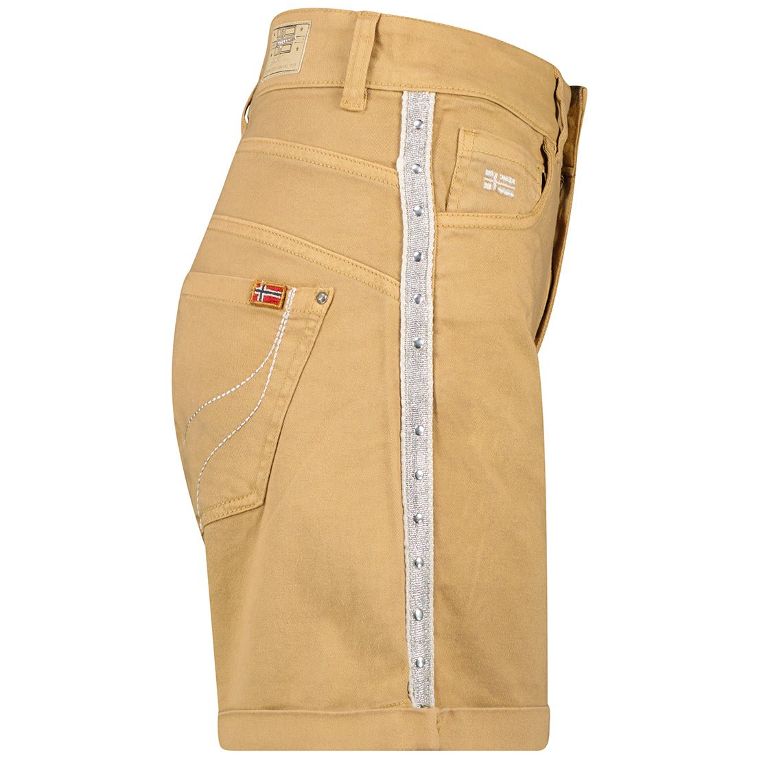 Geographical Norway Perlate Femme - Bermuda con tasche e bandiere - Geographical Norway PERLATE_LADY_BEIGE_SDB-PERLATE_LADY_BEIGE_M_SDB-PERLATE_LADY_BEIGE_L_SDB-PERLATE_LADY_BEIGE_XL_SDB-PERLATE_LADY_BEIGE_XXL_SDB-PERLATE_LADY_GREY_LIGHT_SDB-PERLATE_LADY_GREY_LIGHT_M_SDB-PERLATE_LADY_GREY_LIGHT_L_SDB-PERLATE_LADY_GREY_LIGHT_XL_SDB-PERLATE_LADY_GREY_LIGHT_XXL_SDB