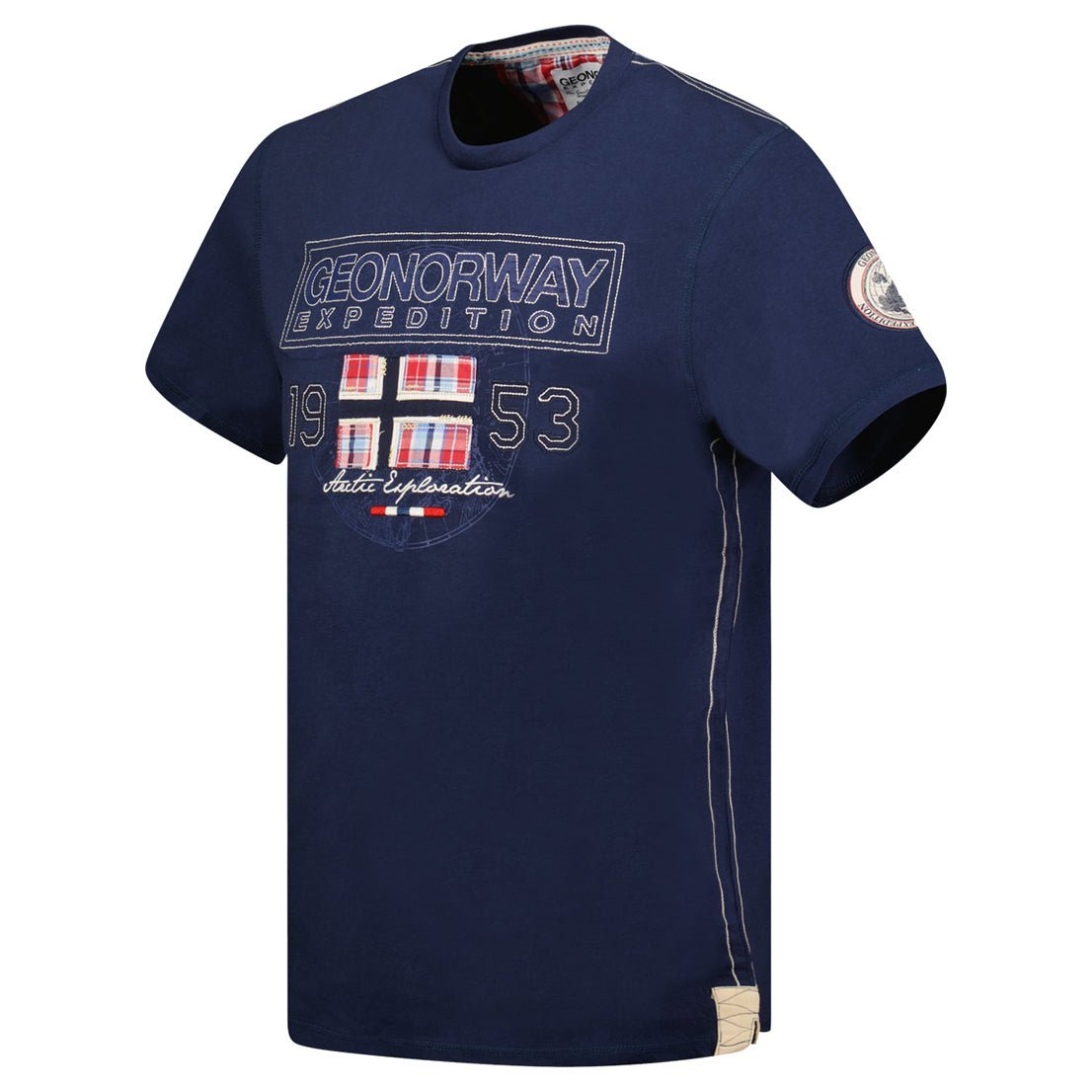 Geographical Norway Uomo Jolympia - T-shirt a maniche corte - Geographical Norway JOLYMPIA_MEN_GRIS_FONCE_M_SDB-JOLYMPIA_MEN_BLANC_L_SDB-JOLYMPIA_MEN_GRIS_FONCE_L_SDB-JOLYMPIA_MEN_BLANC_L_SDB-JOLYMPIA_MEN_GRIS_FONCE_XL_SDB-JOLYMPIA_MEN_WHITE_XL_SDB-JOLYMPIA_MEN_WHITE_XXL_SDB-JOLYMPIA_MEN_GRIS_FONCE_XXL_SDB-JOLYMPIA_MEN_GRIS_FONCE_3XL_SDB-JOLYMPIA_MEN_MARINE_M_SDB