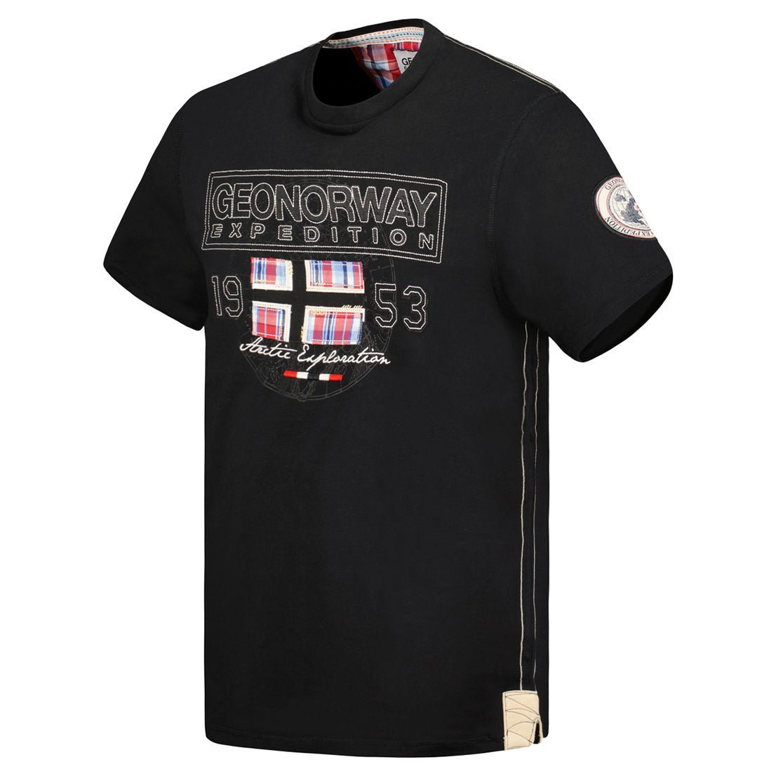 Geographical Norway Uomo Jolympia - T-shirt a maniche corte - Geographical Norway JOLYMPIA_MEN_GRIS_FONCE_M_SDB-JOLYMPIA_MEN_BLANC_L_SDB-JOLYMPIA_MEN_GRIS_FONCE_L_SDB-JOLYMPIA_MEN_BLANC_L_SDB-JOLYMPIA_MEN_GRIS_FONCE_XL_SDB-JOLYMPIA_MEN_WHITE_XL_SDB-JOLYMPIA_MEN_WHITE_XXL_SDB-JOLYMPIA_MEN_GRIS_FONCE_XXL_SDB-JOLYMPIA_MEN_GRIS_FONCE_3XL_SDB-JOLYMPIA_MEN_MARINE_M_SDB