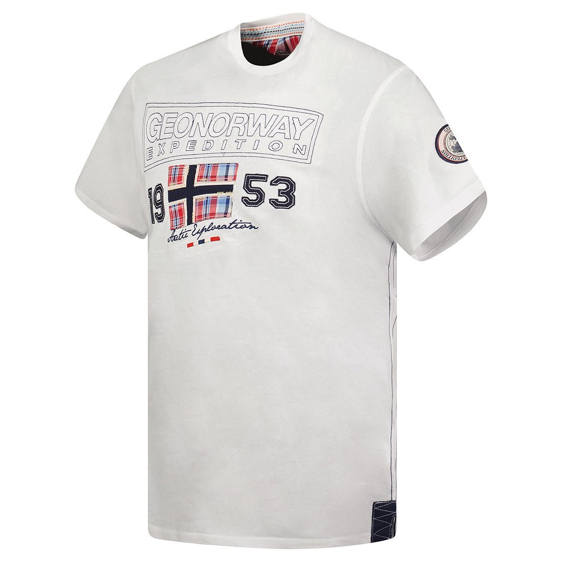 Geographical Norway Uomo Jolympia - T-shirt a maniche corte - Geographical Norway JOLYMPIA_MEN_GRIS_FONCE_M_SDB-JOLYMPIA_MEN_BLANC_L_SDB-JOLYMPIA_MEN_GRIS_FONCE_L_SDB-JOLYMPIA_MEN_BLANC_L_SDB-JOLYMPIA_MEN_GRIS_FONCE_XL_SDB-JOLYMPIA_MEN_WHITE_XL_SDB-JOLYMPIA_MEN_WHITE_XXL_SDB-JOLYMPIA_MEN_GRIS_FONCE_XXL_SDB-JOLYMPIA_MEN_GRIS_FONCE_3XL_SDB-JOLYMPIA_MEN_MARINE_M_SDB