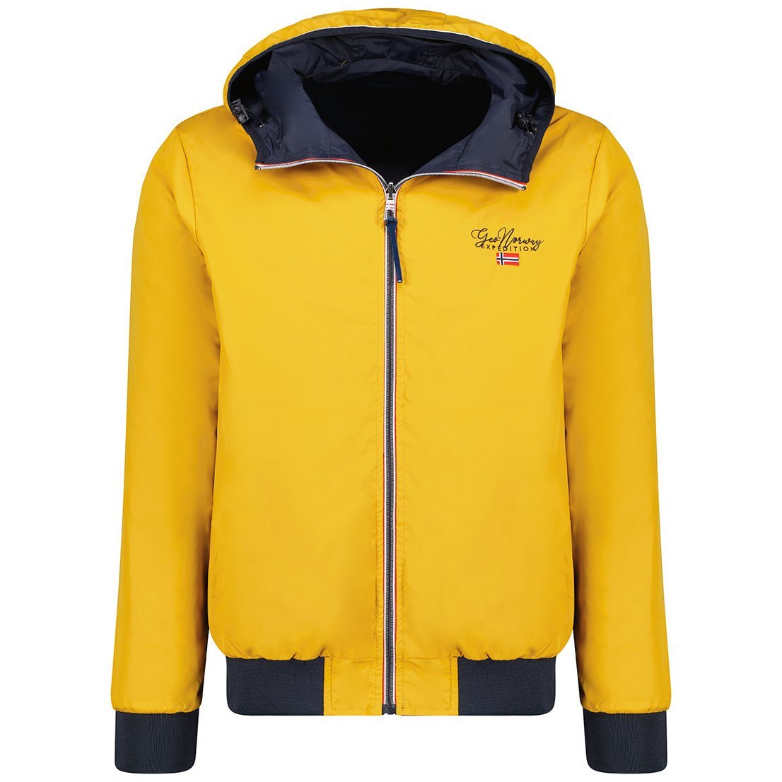 Geographical Norway Uomo - Giacca reversibile con cappuccio - Geographical Norway  S Marine