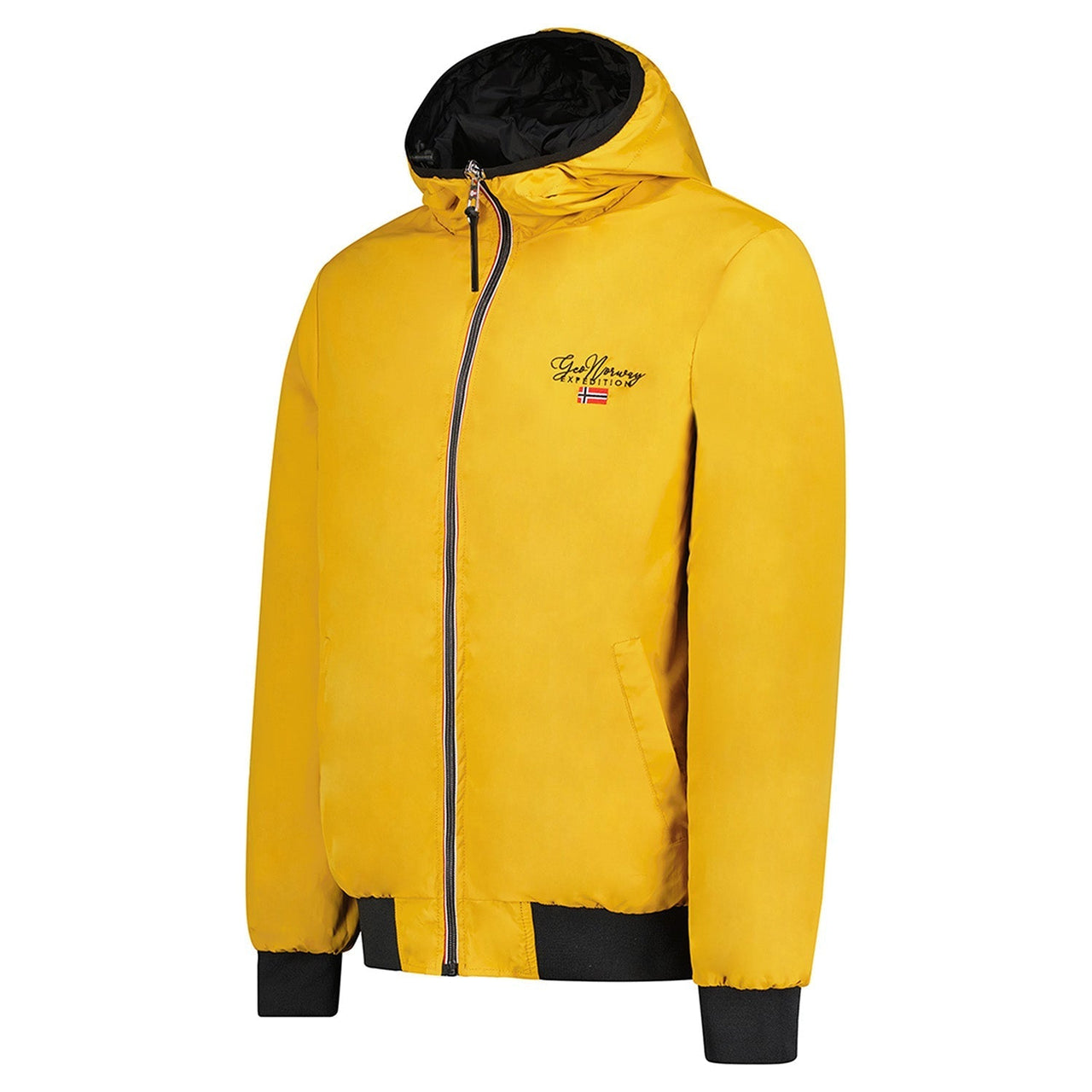 Geographical Norway Uomo - Giacca reversibile con cappuccio - Geographical Norway  S Nero