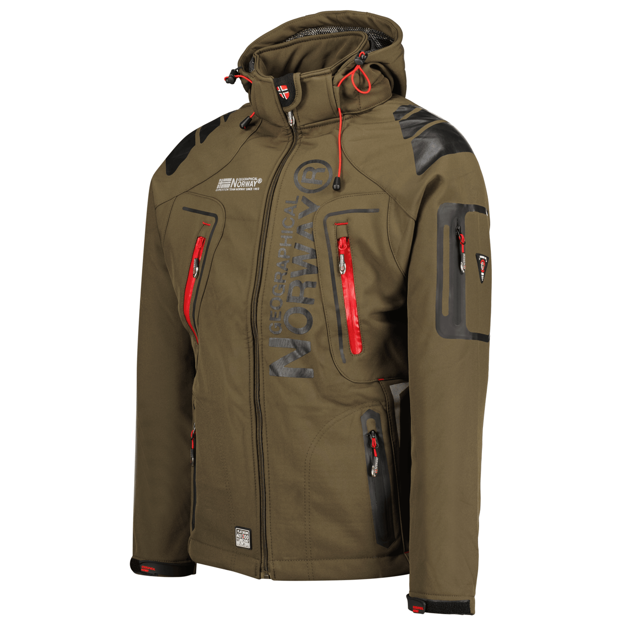 Geographical Norway Techno Man - Giacca softshell - Geographical Norway - S Rosso Khaki