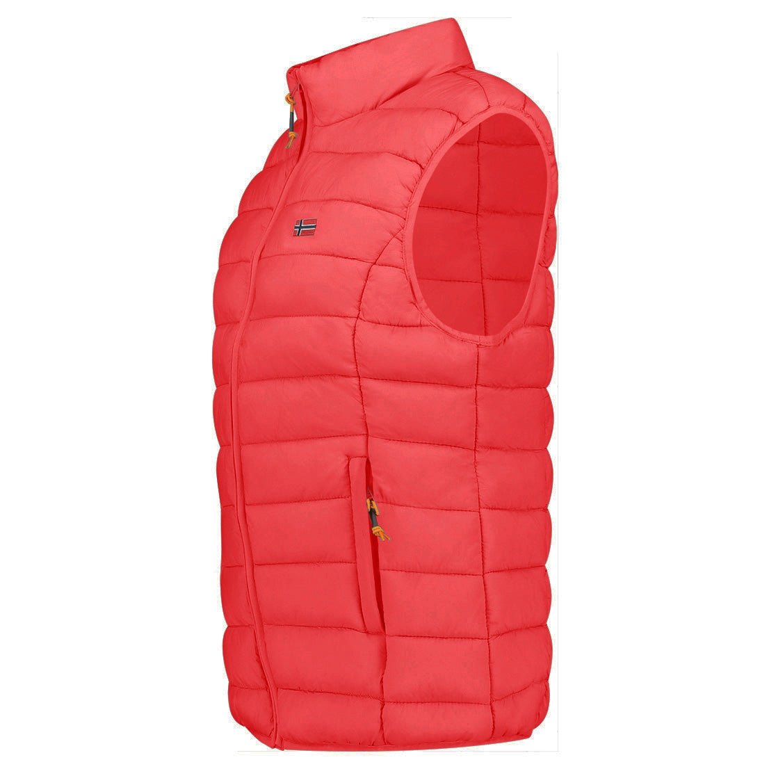 Geographical Norway VATIKOLOR Donna - Gilet senza maniche con zip - Geographical Norway - S Rosso